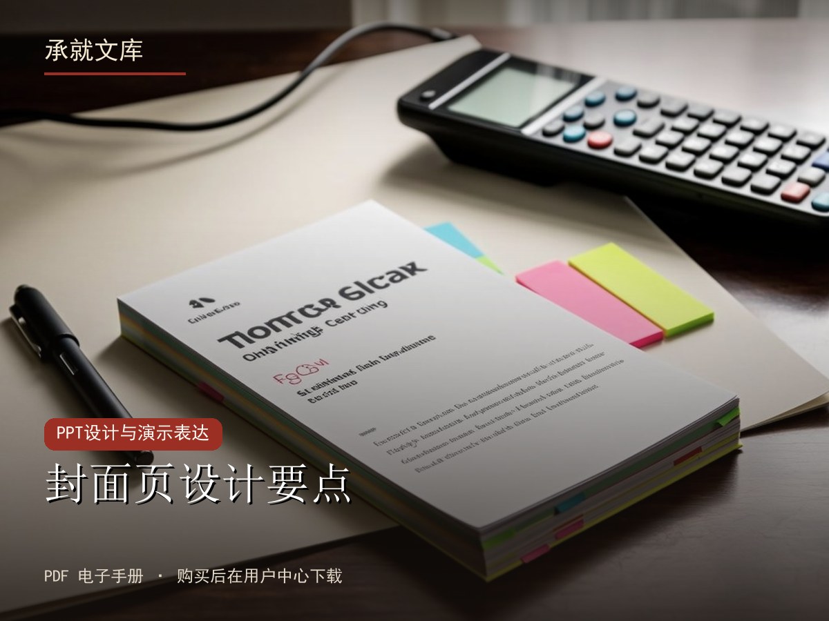 封面页设计要点