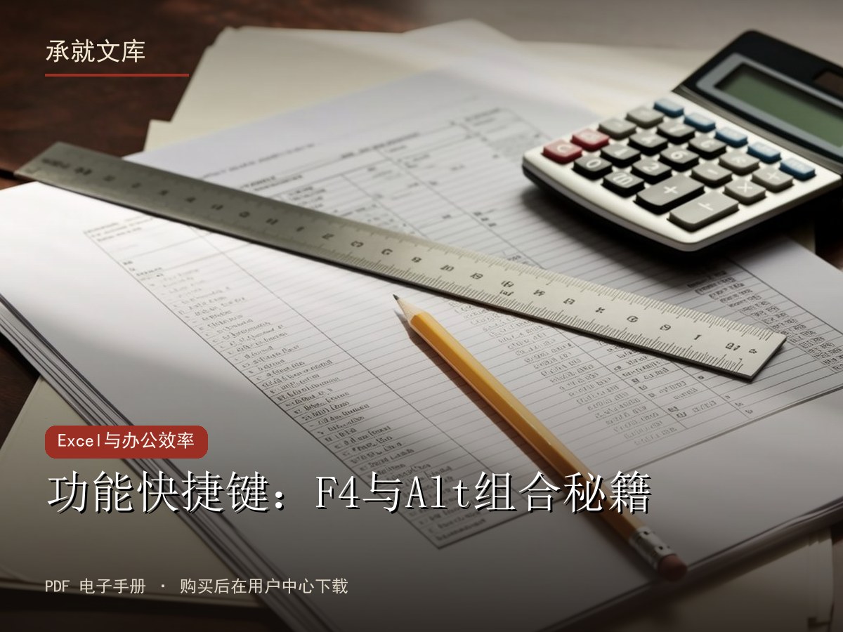 功能快捷键：F4与Alt组合秘籍