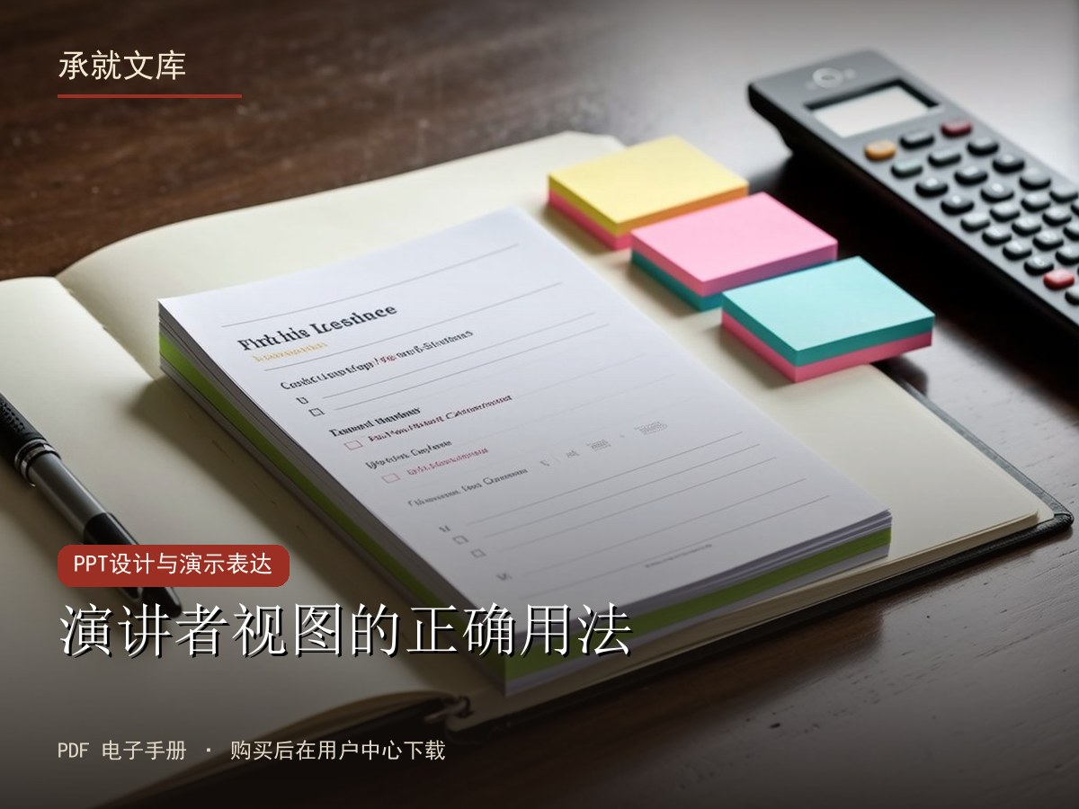 演讲者视图的正确用法