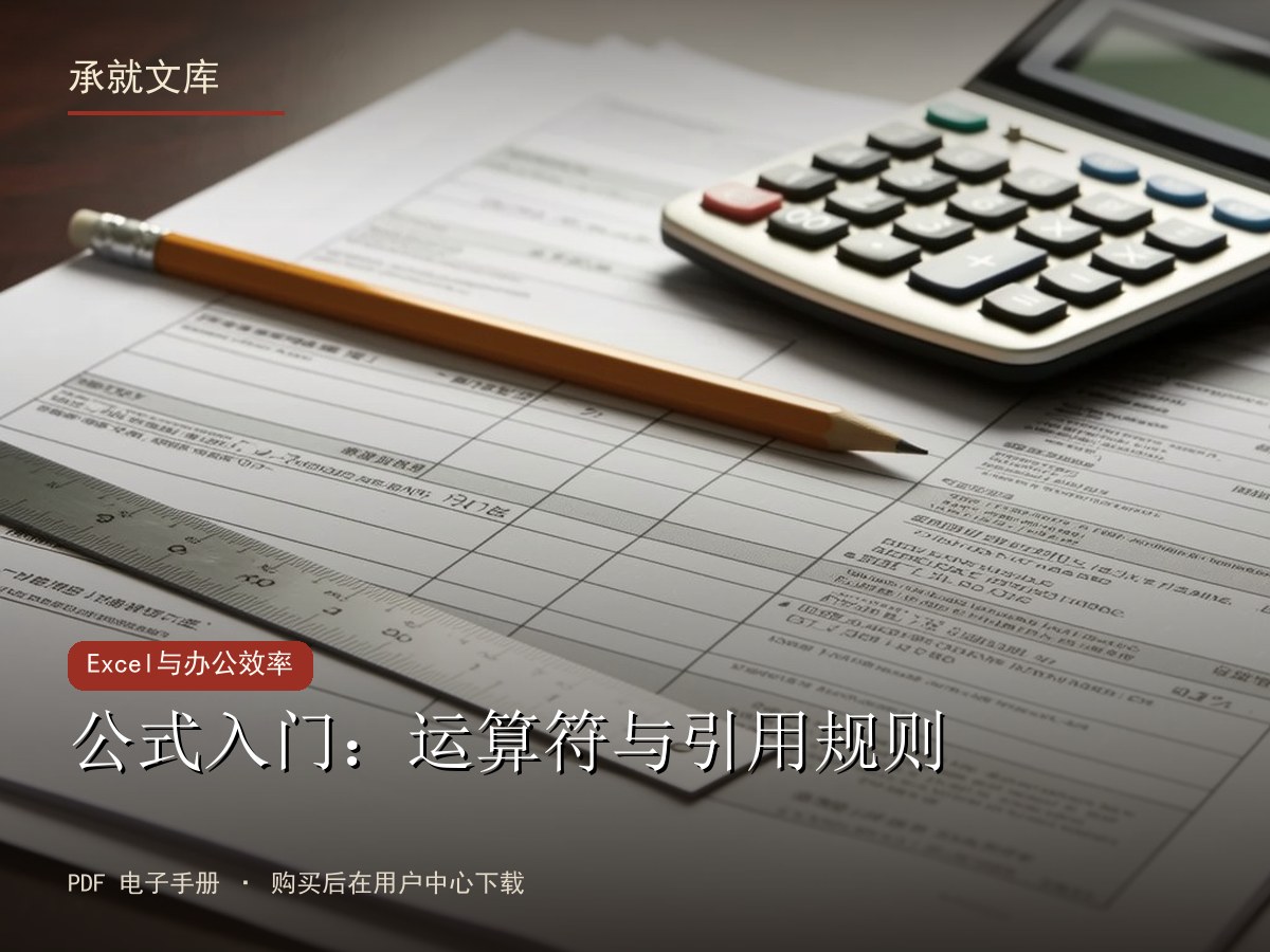 公式入门：运算符与引用规则