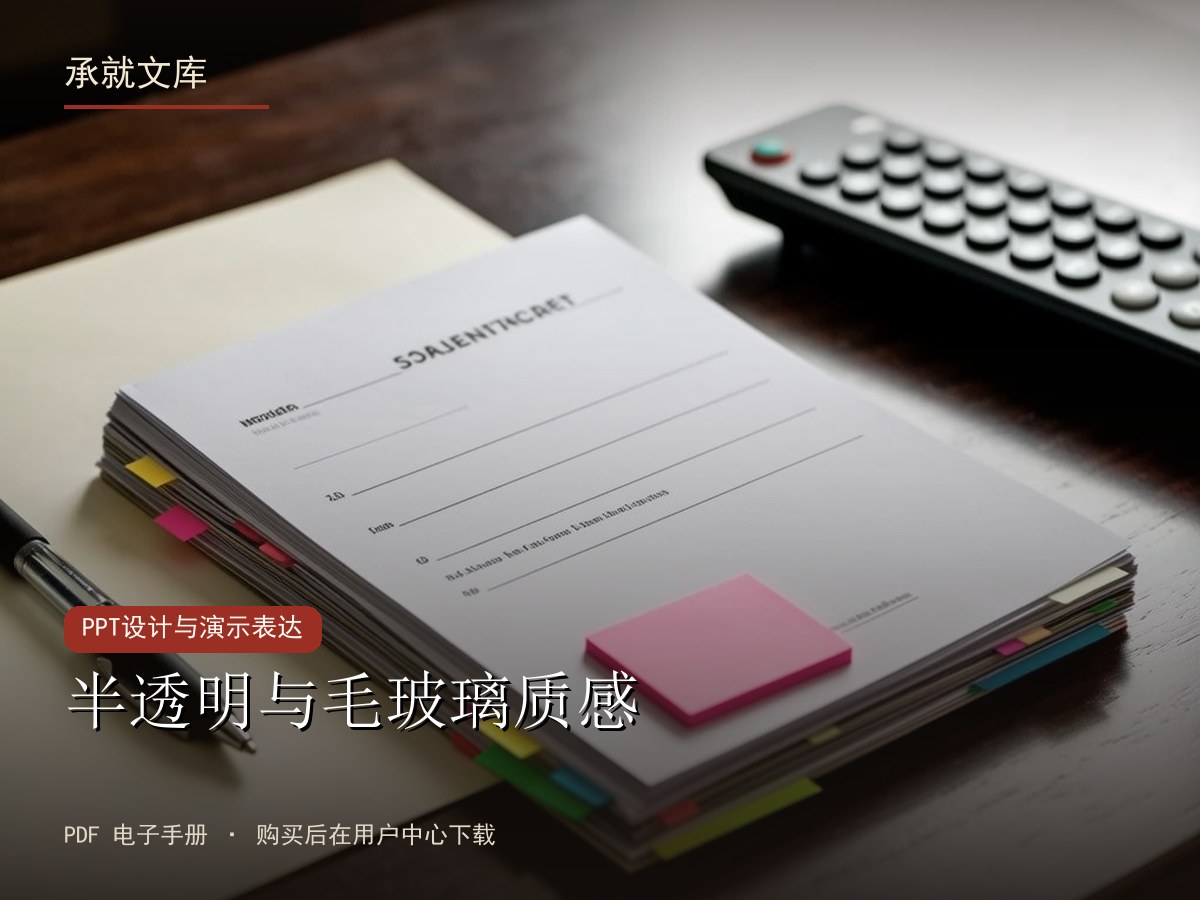 半透明与毛玻璃质感