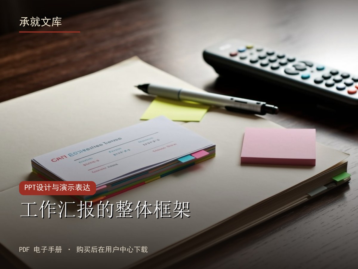 工作汇报的整体框架