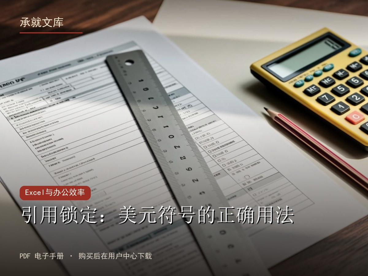 引用锁定：美元符号的正确用法