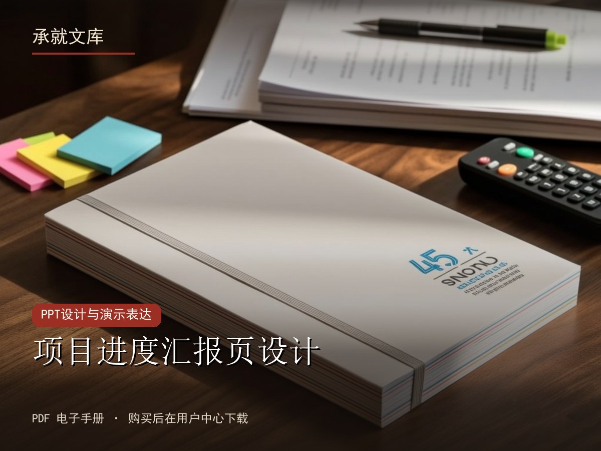 项目进度汇报页设计