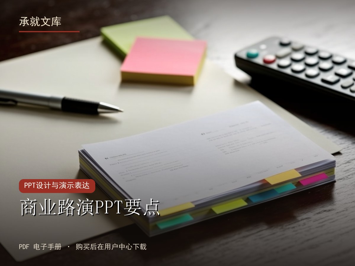 商业路演PPT要点