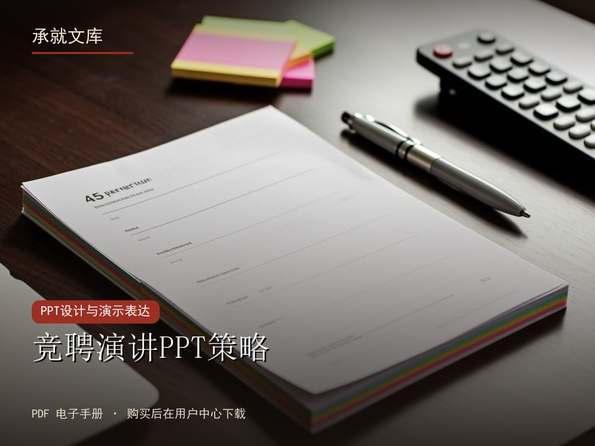 竞聘演讲PPT策略