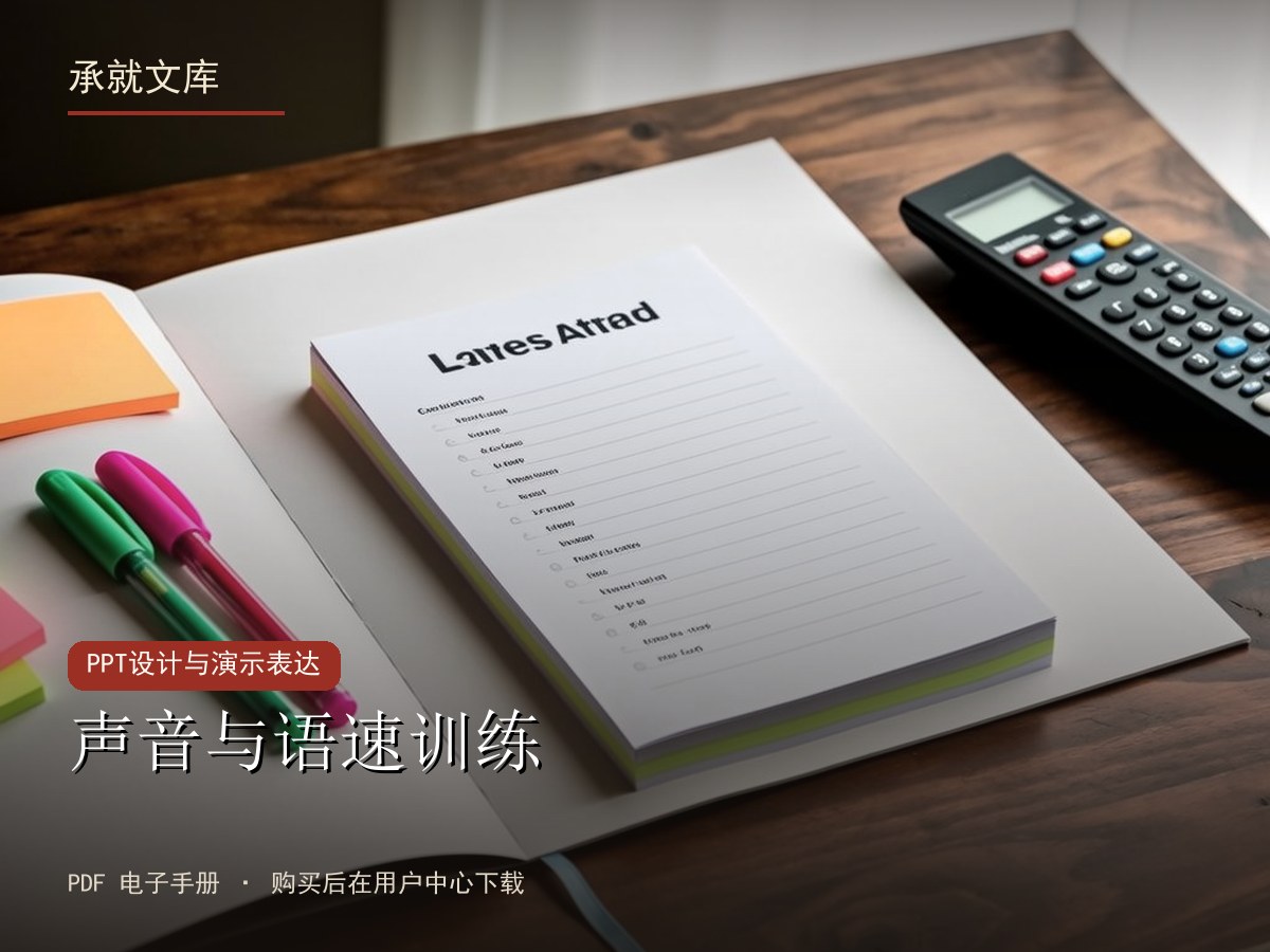 声音与语速训练