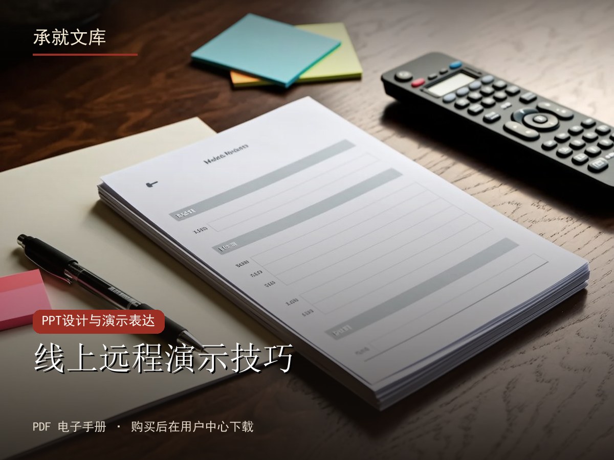 线上远程演示技巧