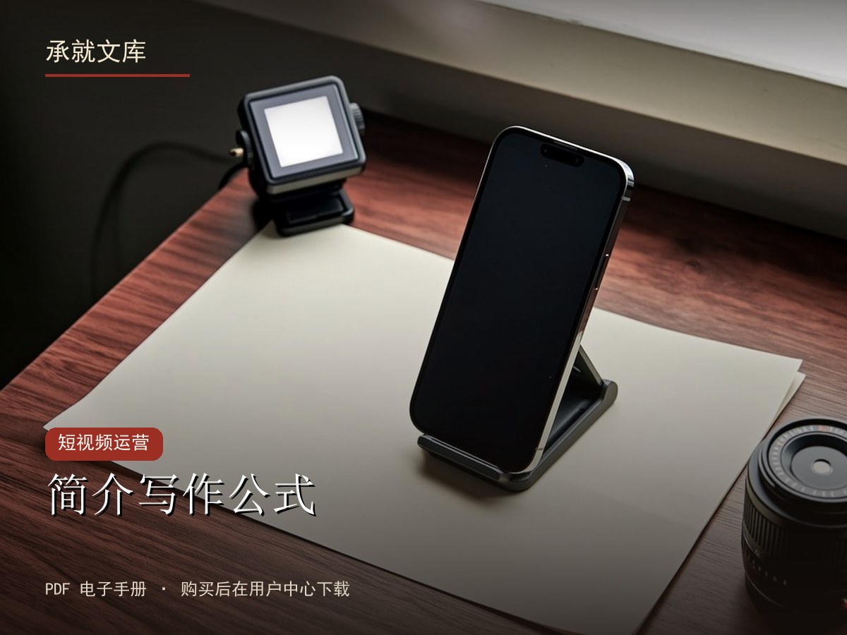 简介写作公式