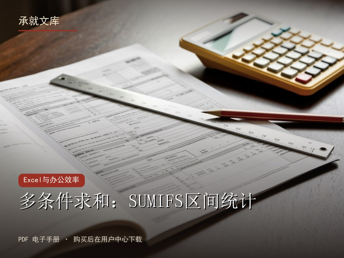 多条件求和：SUMIFS区间统计