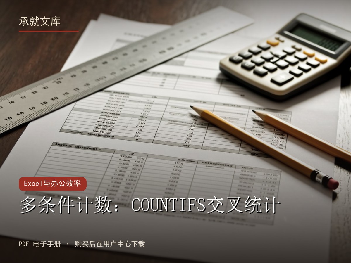 多条件计数：COUNTIFS交叉统计