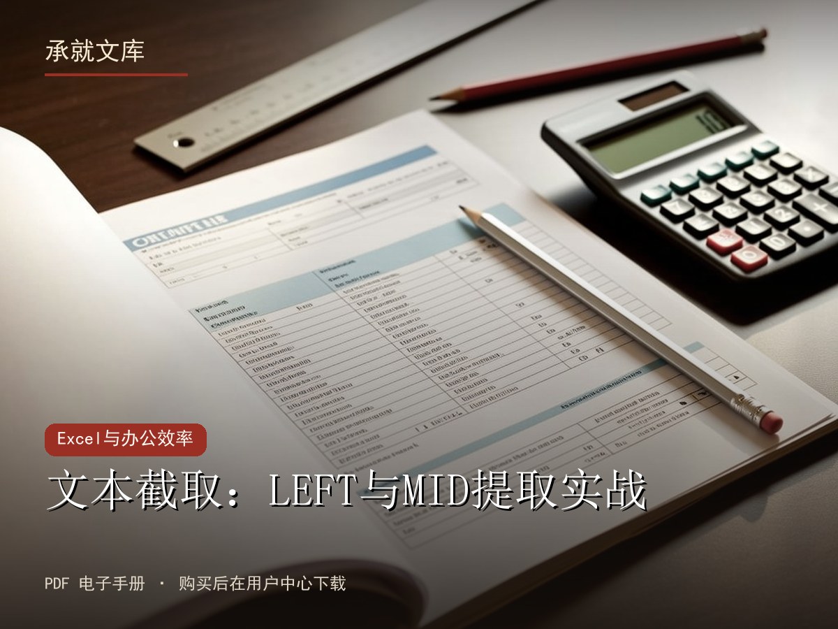 文本截取：LEFT与MID提取实战