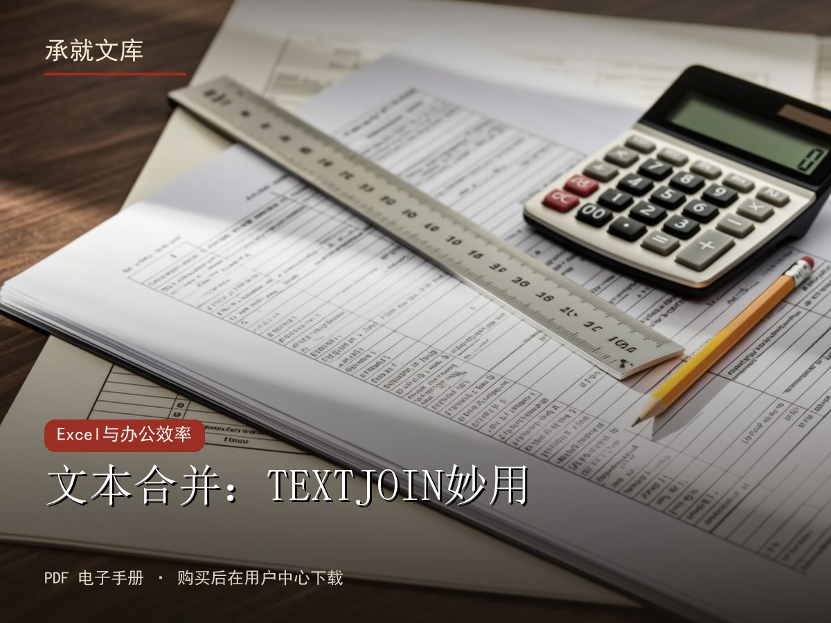 文本合并：TEXTJOIN妙用