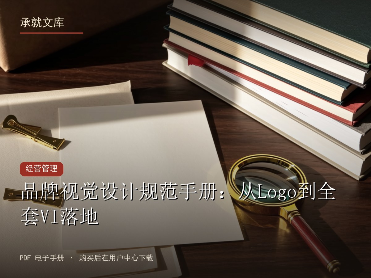 品牌视觉设计规范手册：从Logo到全套VI落地