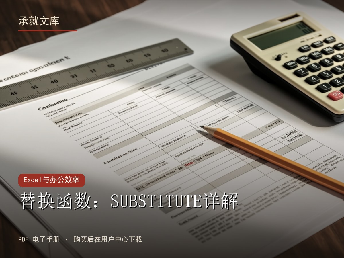 替换函数：SUBSTITUTE详解