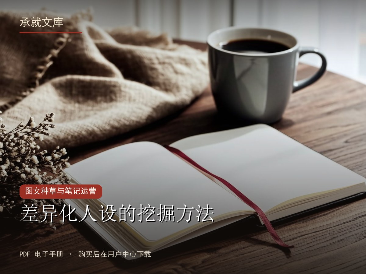 差异化人设的挖掘方法