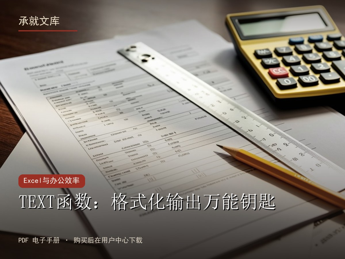TEXT函数：格式化输出万能钥匙
