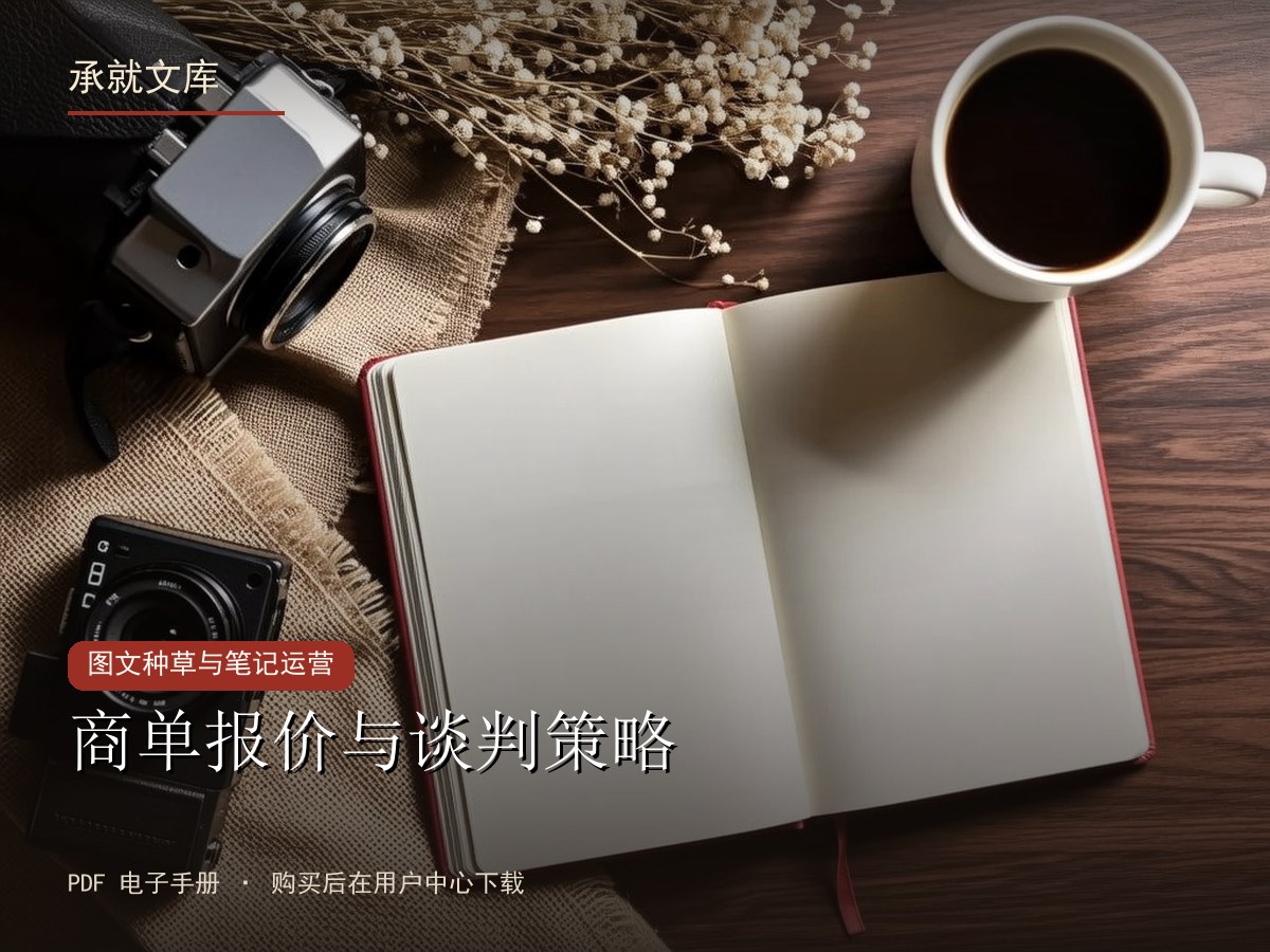 商单报价与谈判策略