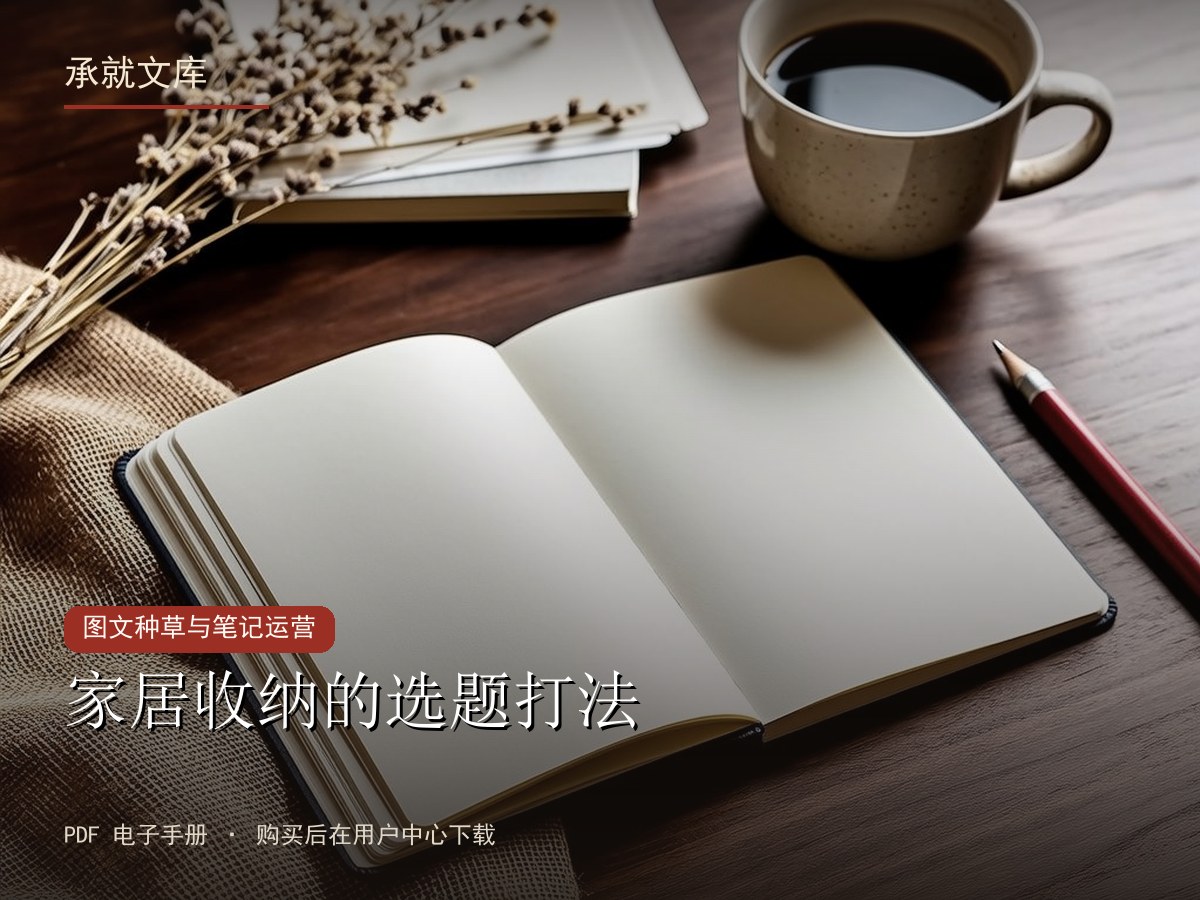 家居收纳的选题打法