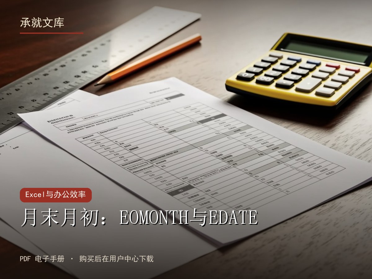 月末月初：EOMONTH与EDATE