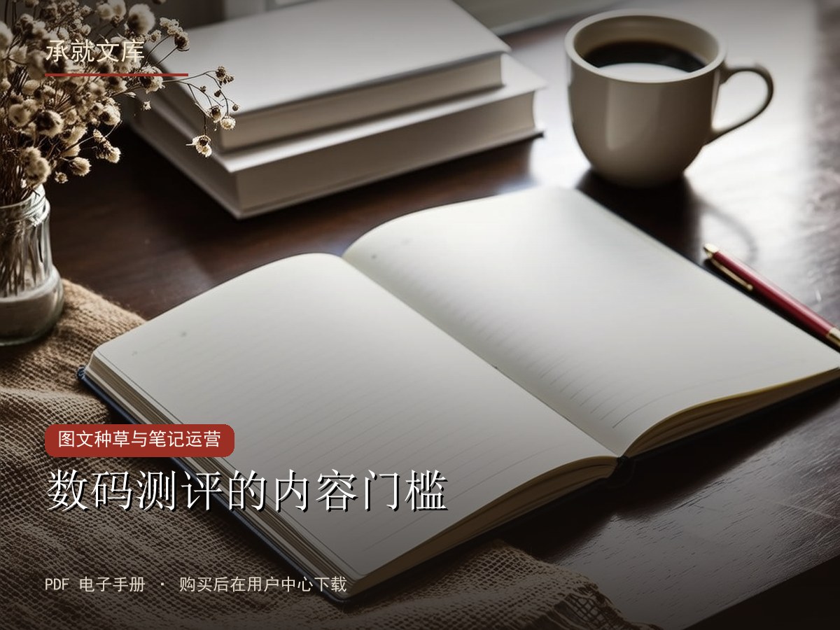 数码测评的内容门槛