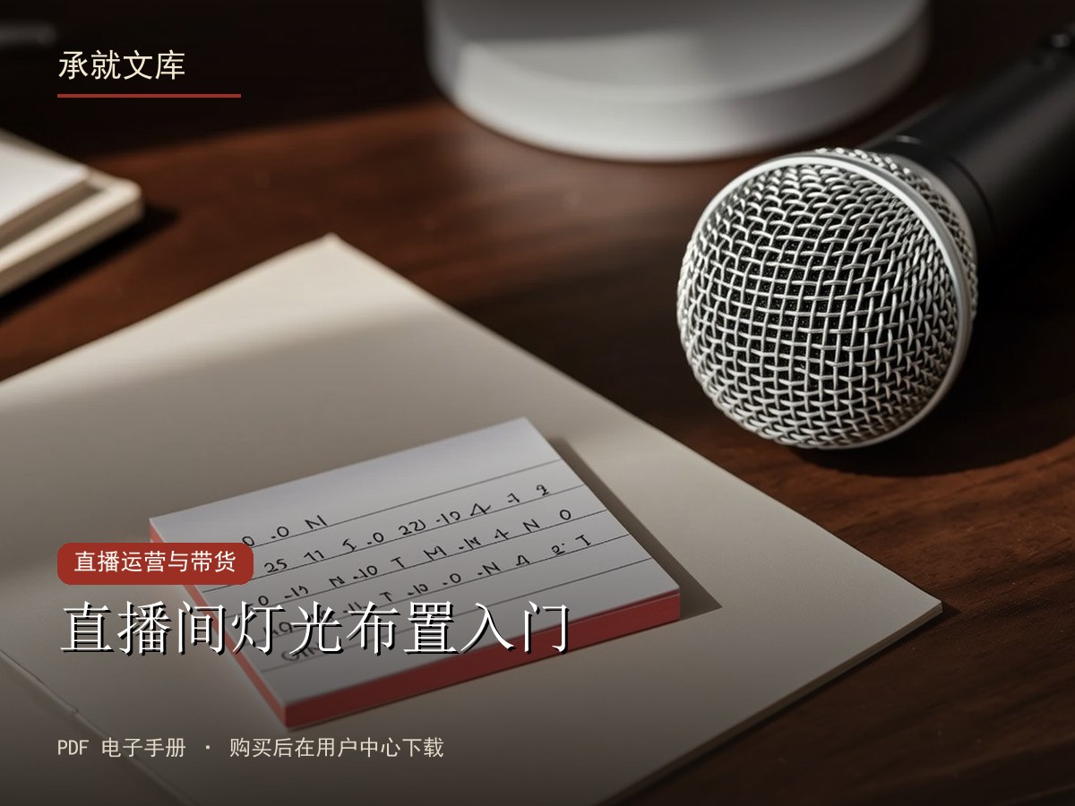 直播间灯光布置入门
