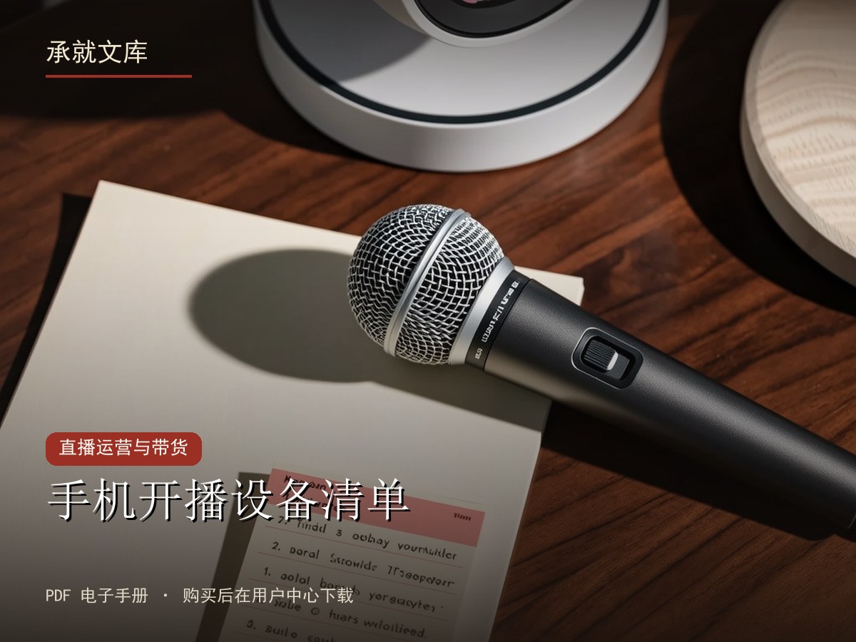 手机开播设备清单