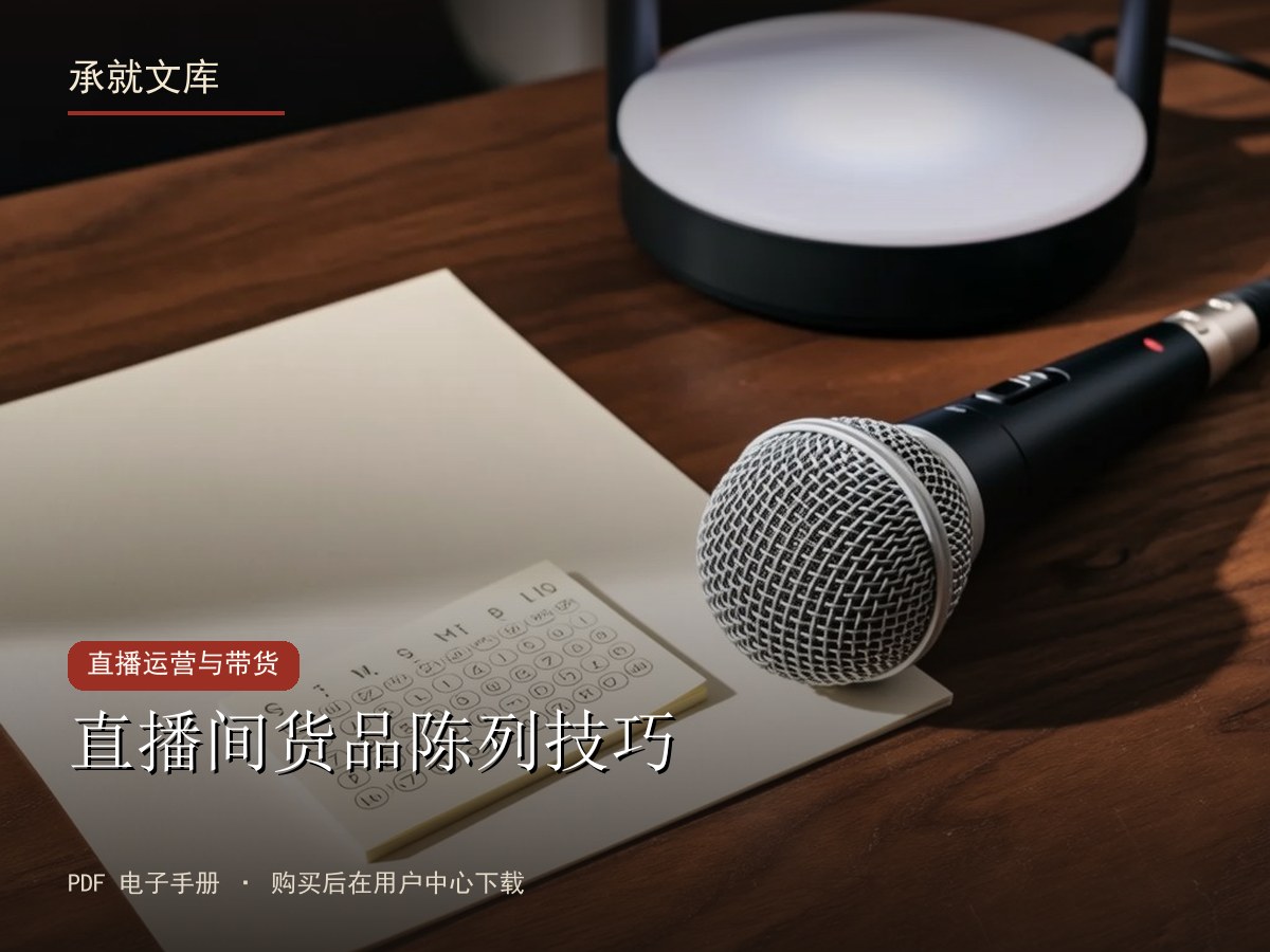 直播间货品陈列技巧