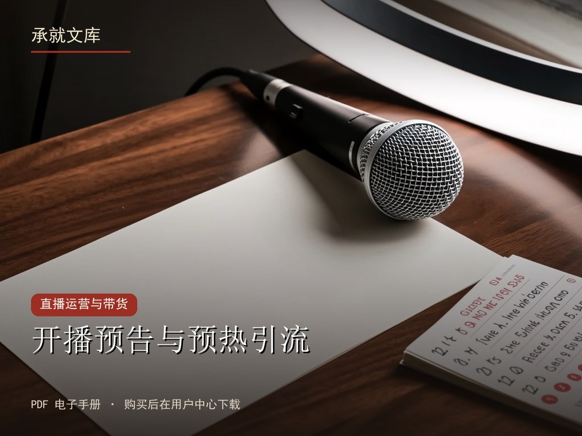 开播预告与预热引流