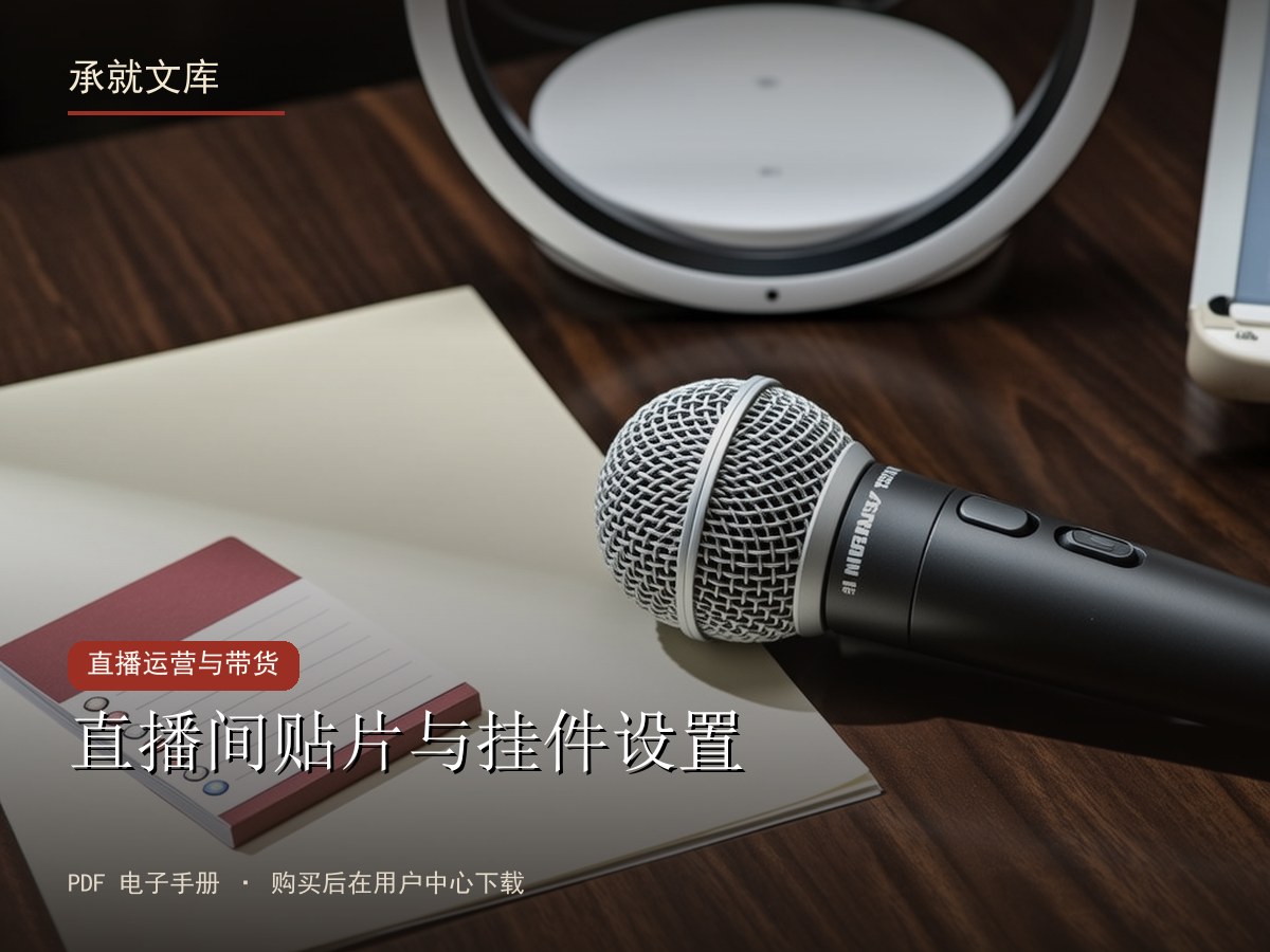 直播间贴片与挂件设置