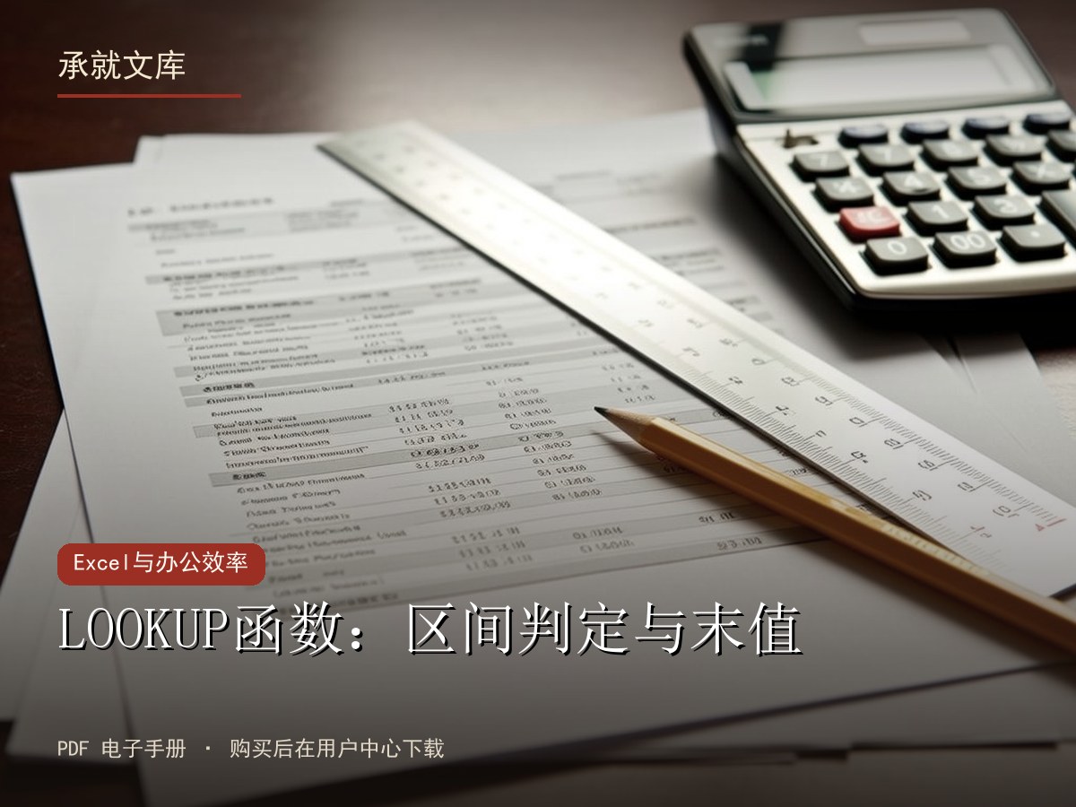 LOOKUP函数：区间判定与末值