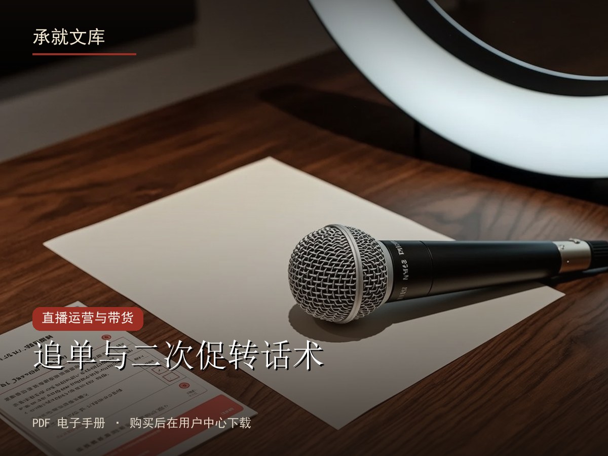 追单与二次促转话术