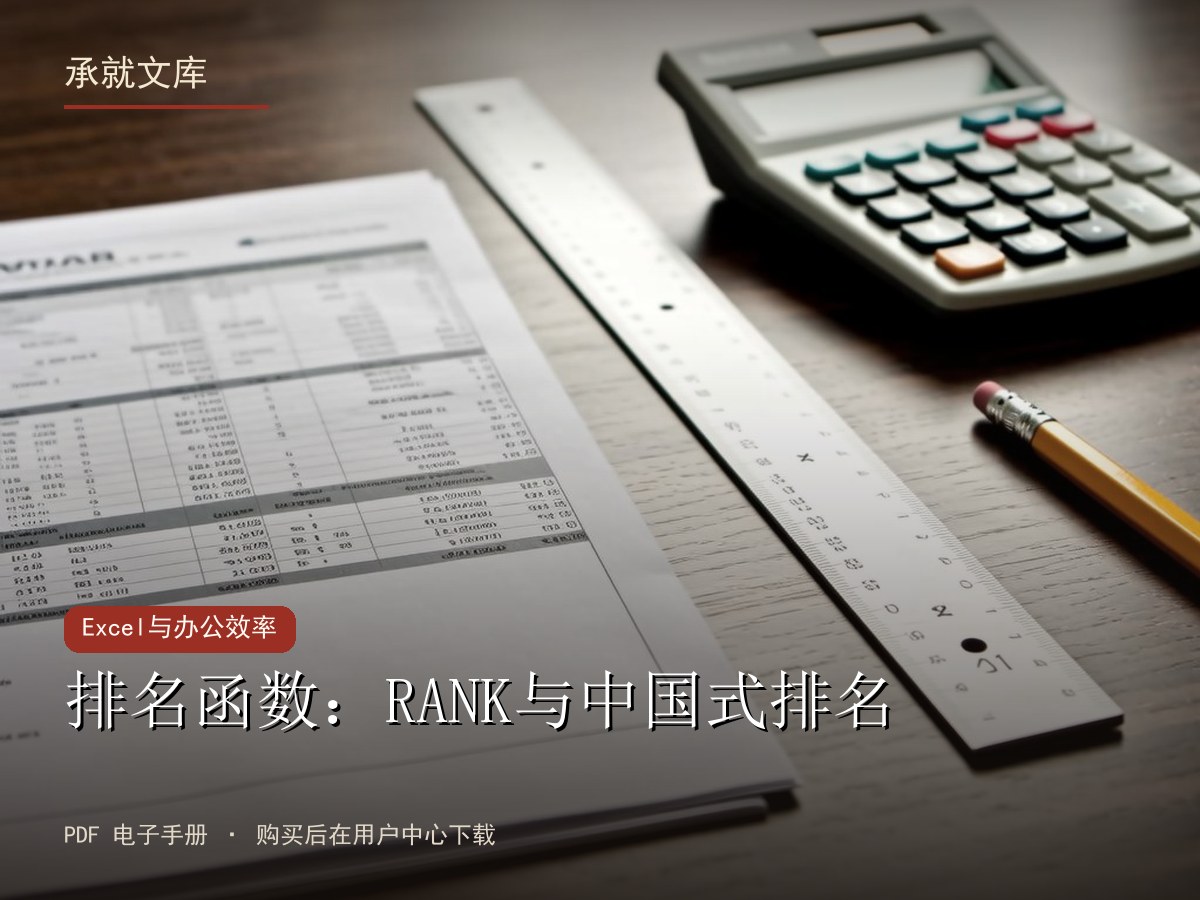 排名函数：RANK与中国式排名