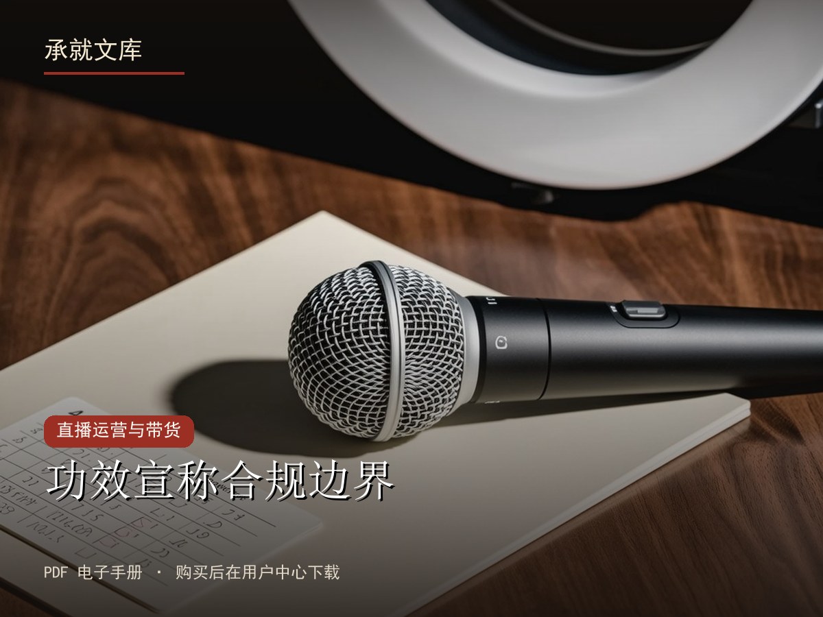 功效宣称合规边界