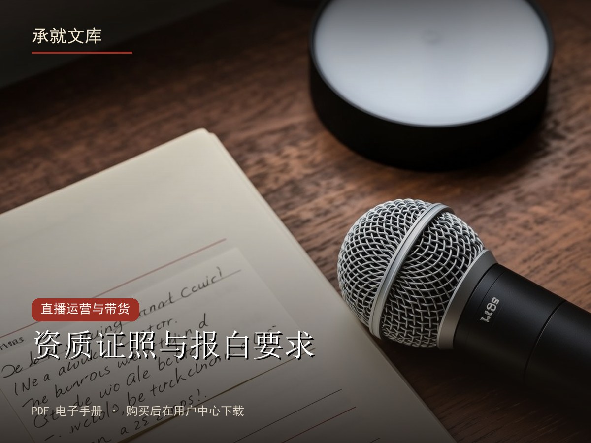 资质证照与报白要求