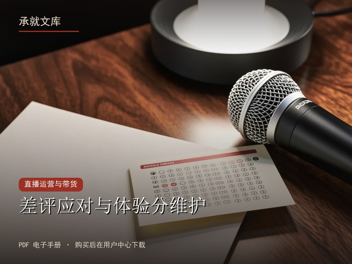 差评应对与体验分维护
