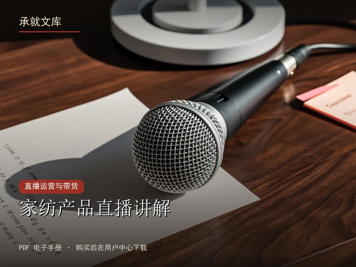 家纺产品直播讲解