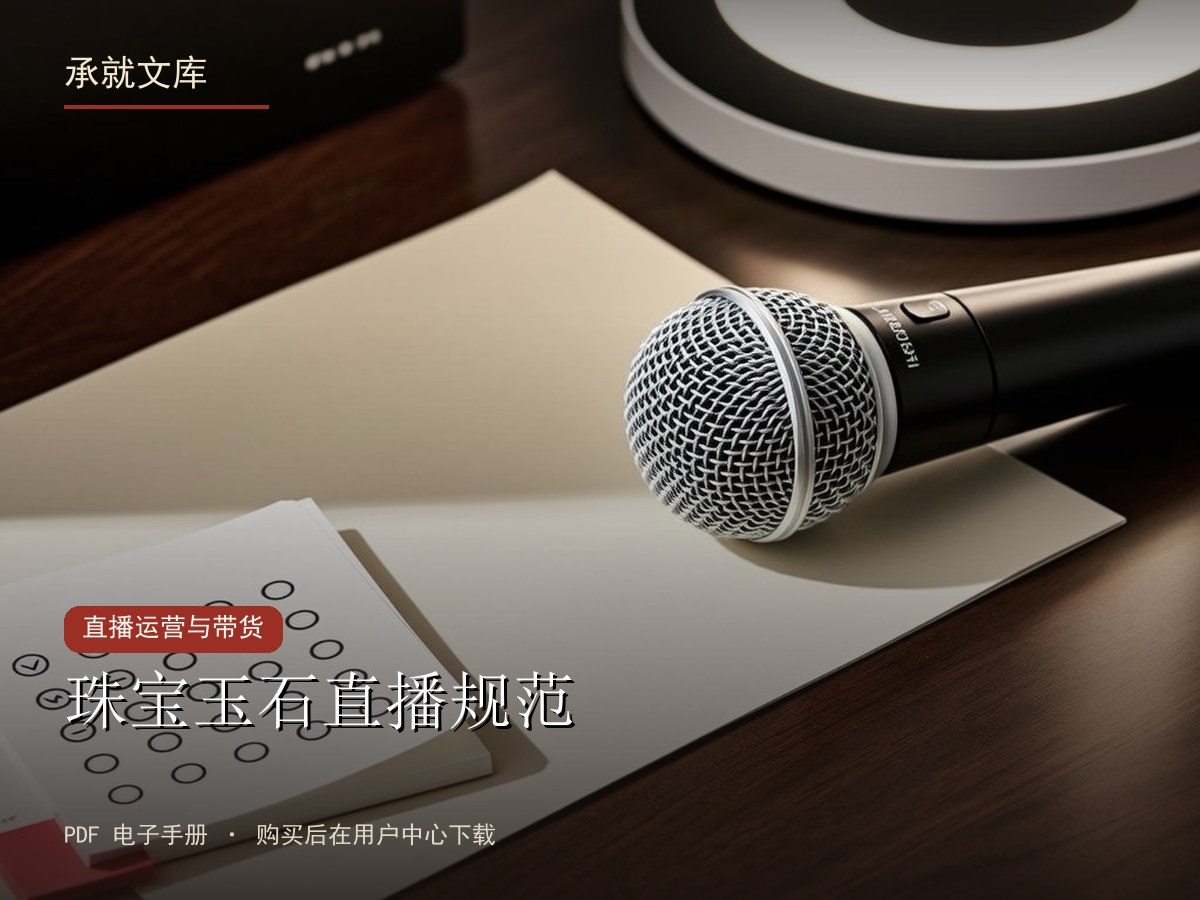 珠宝玉石直播规范