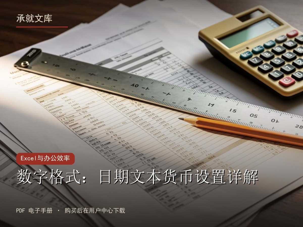 数字格式：日期文本货币设置详解