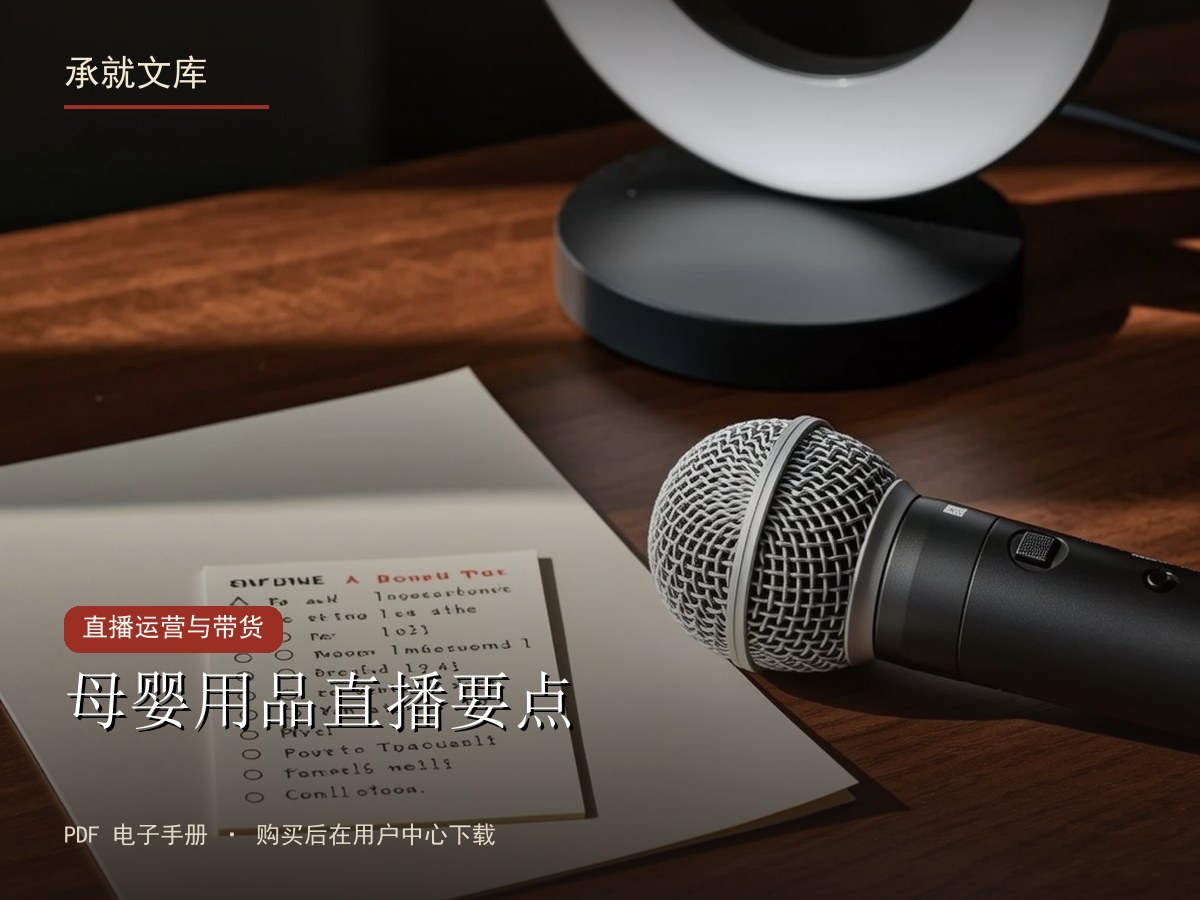 母婴用品直播要点