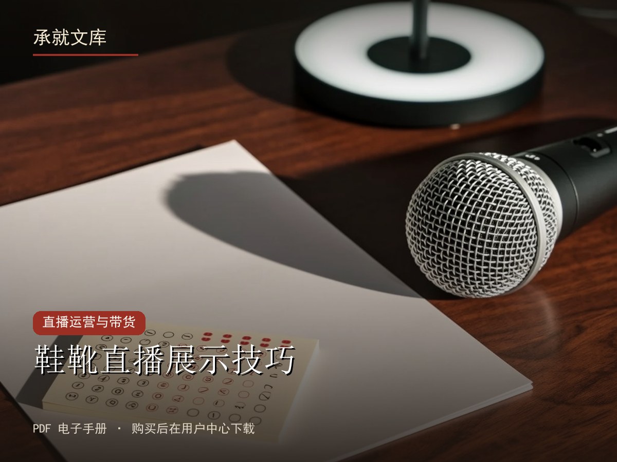 鞋靴直播展示技巧