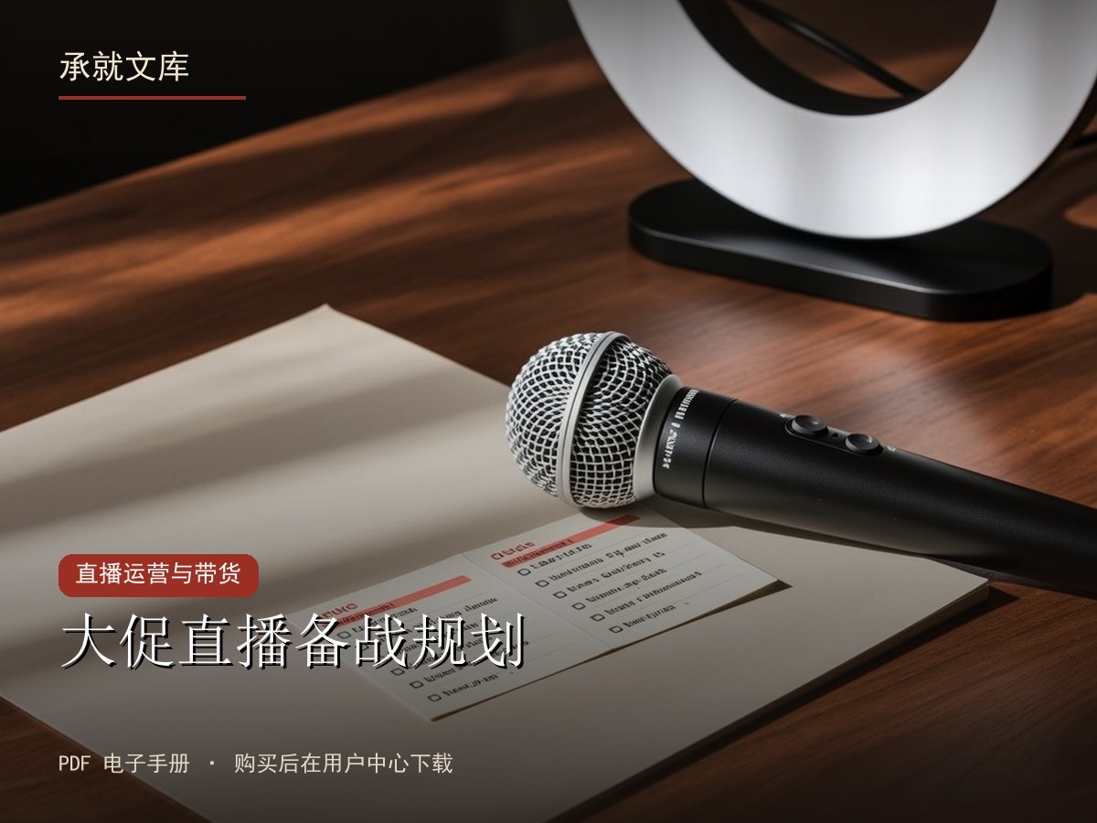 大促直播备战规划