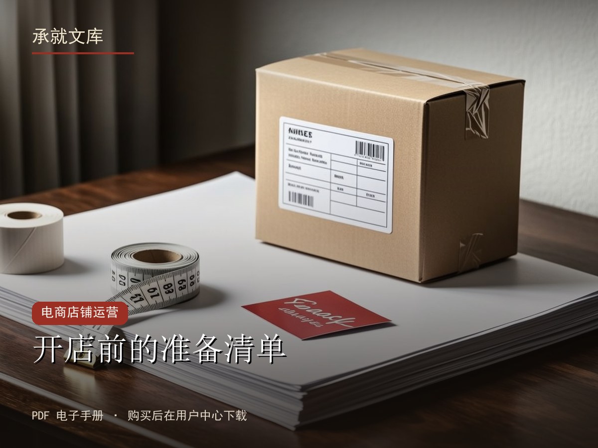开店前的准备清单
