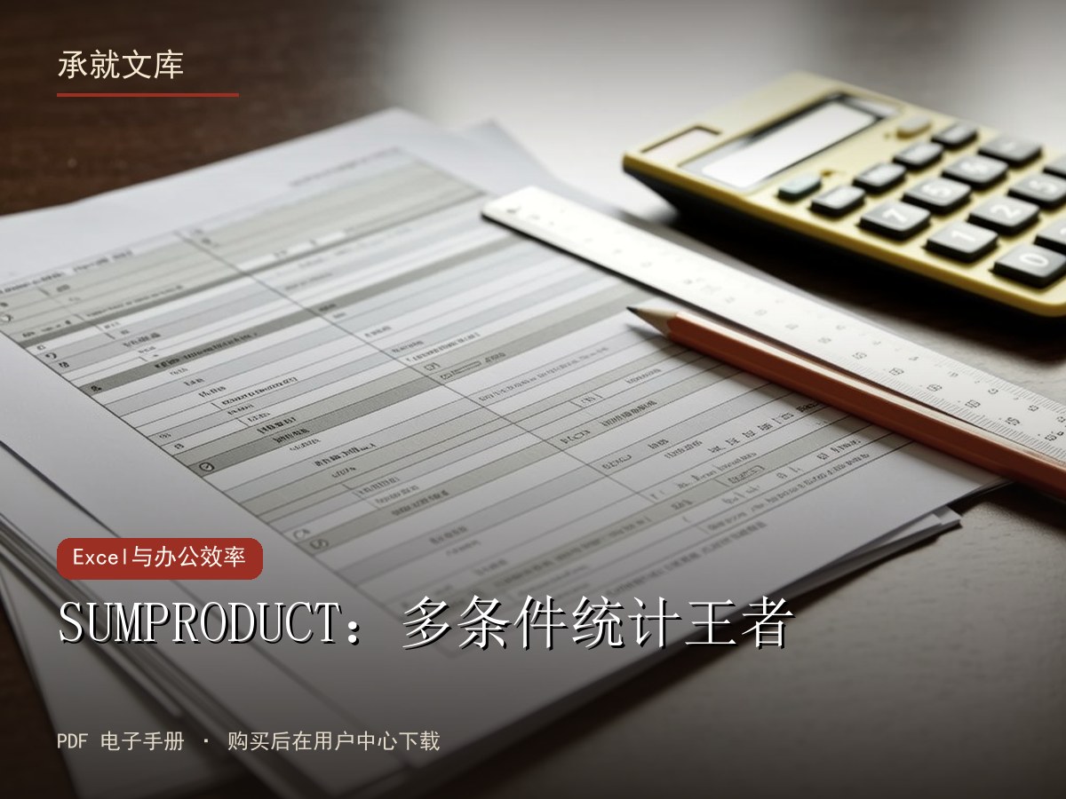 SUMPRODUCT：多条件统计王者
