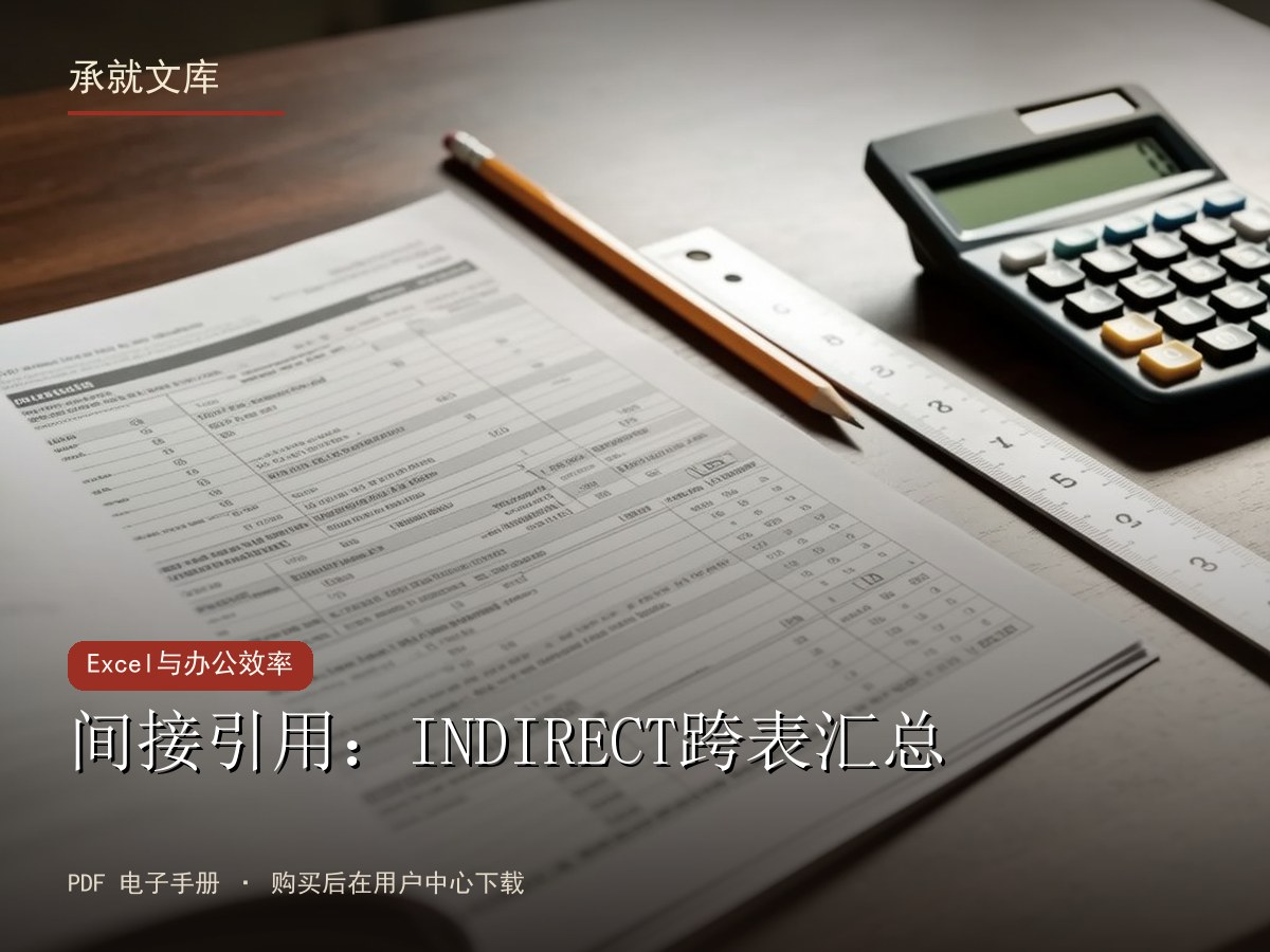 间接引用：INDIRECT跨表汇总