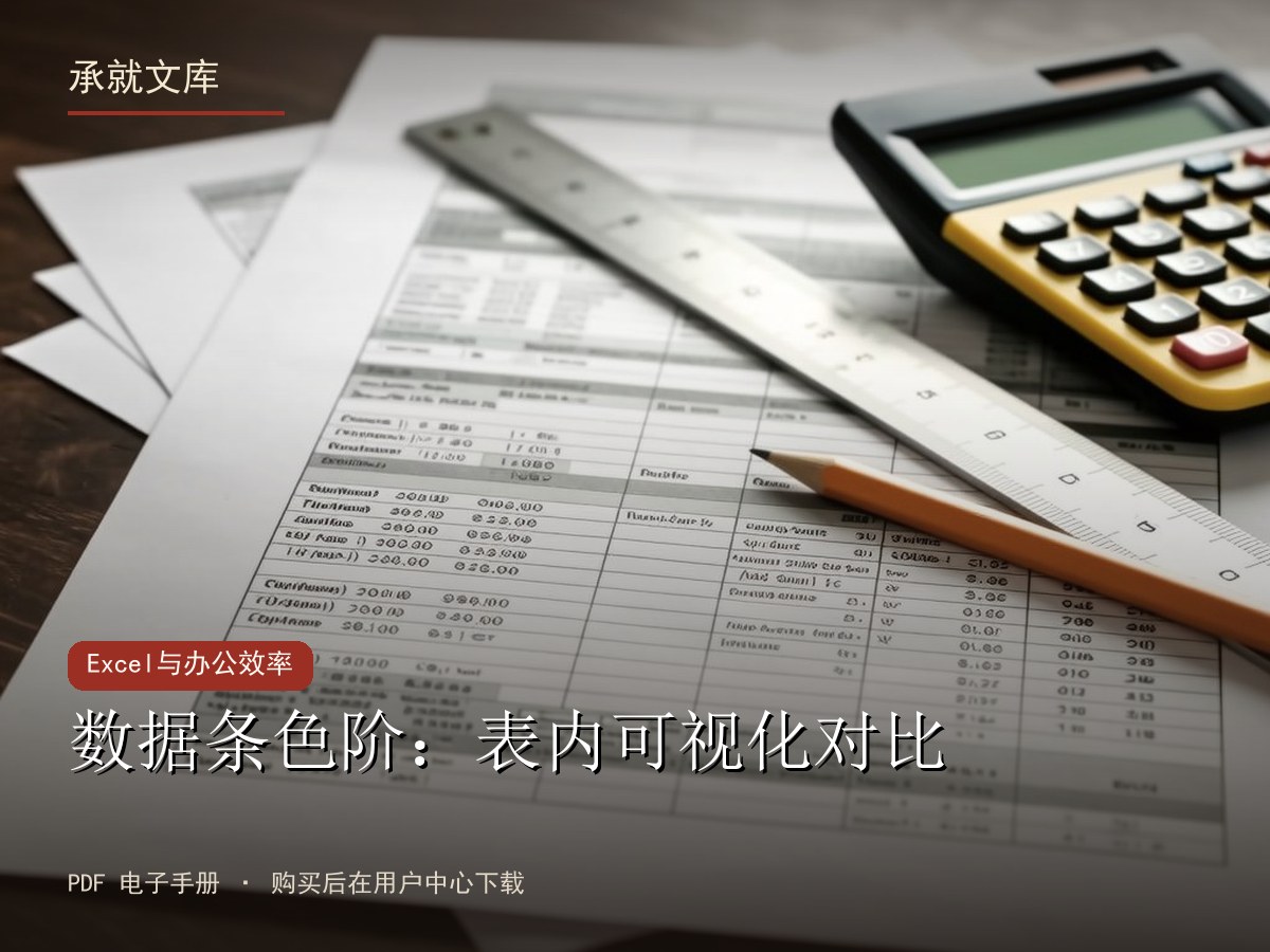 数据条色阶：表内可视化对比