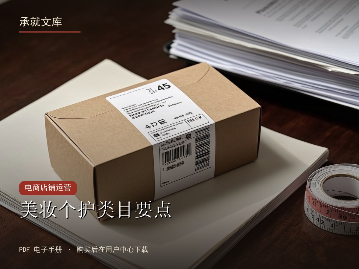 美妆个护类目要点