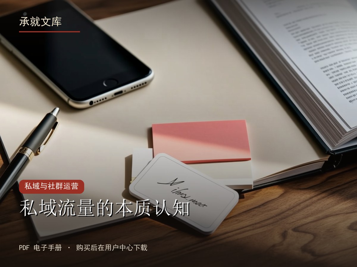 私域流量的本质认知