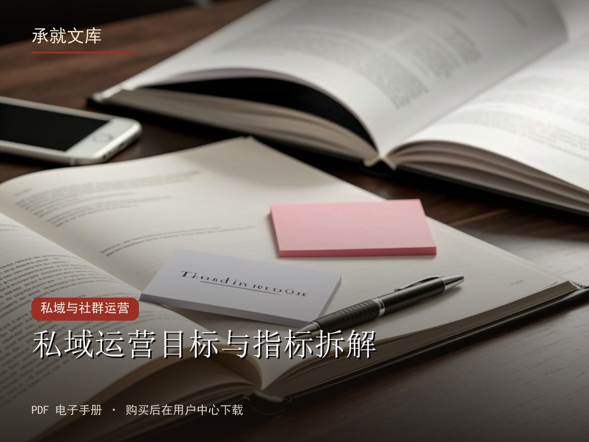 私域运营目标与指标拆解