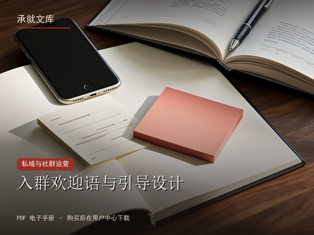入群欢迎语与引导设计